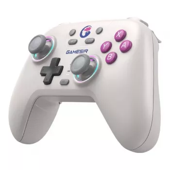 Bezprzewodowy kontroler GameSir T4n biały — Bluetooth, symetryczna konstrukcja