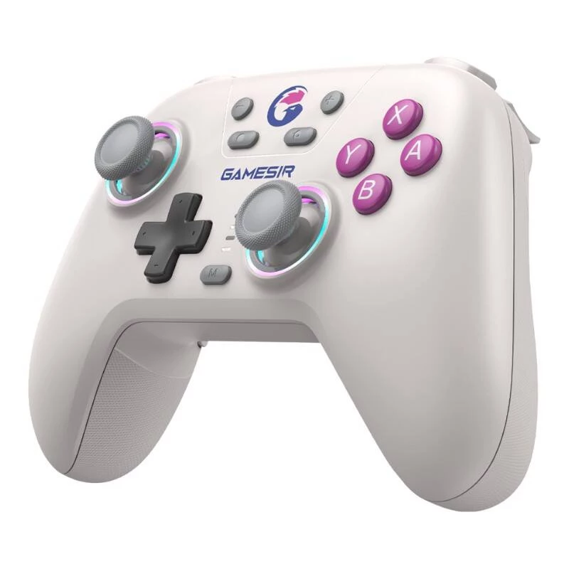 Bezprzewodowy kontroler GameSir T4n biały — Bluetooth, symetryczna konstrukcja