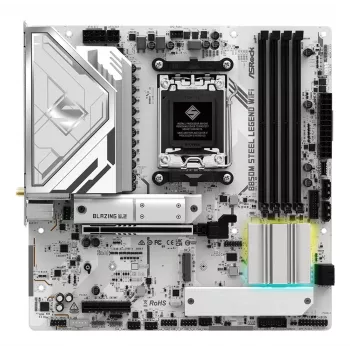 Płyta główna ASRock B850M Steel Legend WiFi — AMD B850, Socket AM5, microATX, DDR5, 4 DIMM, Wi‑Fi 7, 2.5Gb LAN