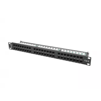 Lanberg PPU6-1048-B - Panel krosowy - 1U - 19