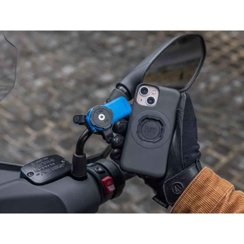 Quad Lock Mirror Mount Pasywny uchwyt Telefon komórkowy/Smartfon Czarny, Niebieski