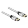 Kabel HDMI DeLOCK Ultra High Speed 48 Gb/s 8K 60 Hz srebrny 1 m
