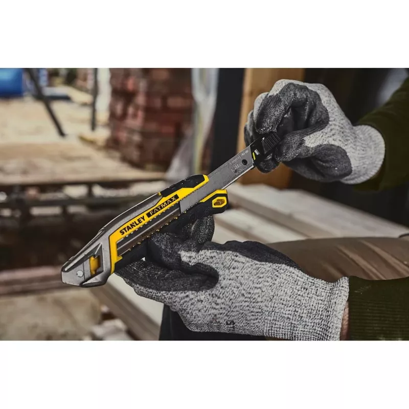 Nóż uniwersalny Stanley FATMAX FMHT10594-0 czarny stal nierdzewna żółty szerokość 18 mm długość 165 mm