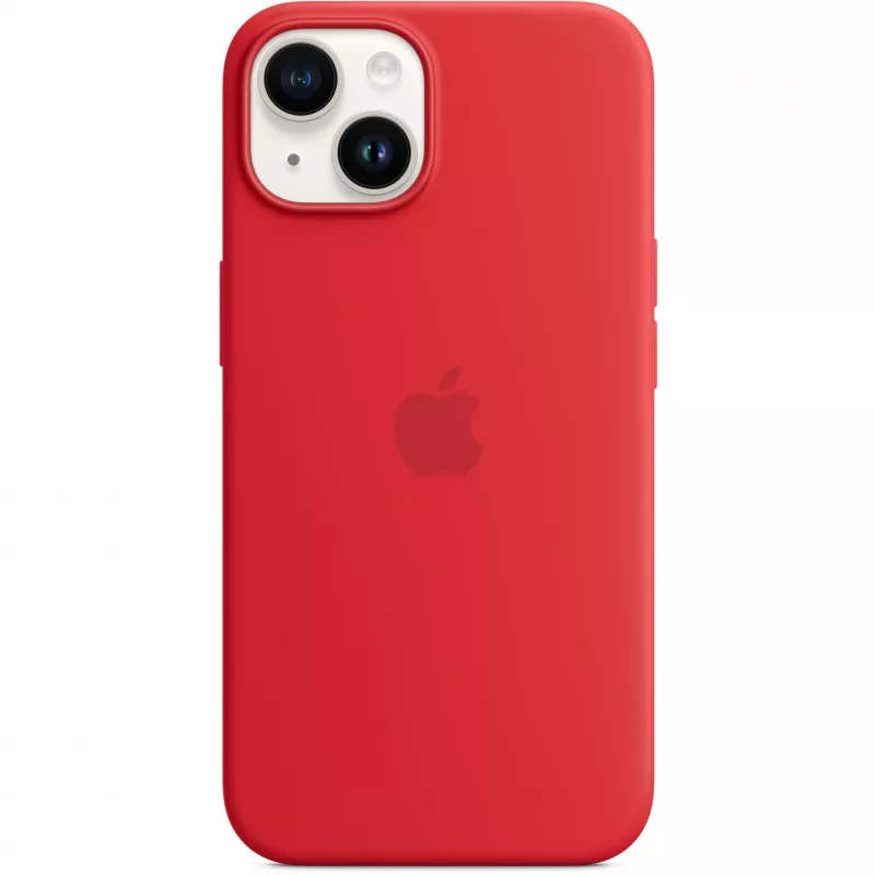 Apple iPhone 14 Silicone Case with MagSafe, (PRODUCT)Czerwony