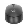 Manhattan Performance III Mysz bezprzewodowa, czarna, 1000dpi, 2.4Ghz (do 10m), USB, Optyczna, Symetryczna, Trzy przyciski z kółkiem przewijania, nano odbiornik USB, bateria AA (nie dołączona), podstawa o niskim tarciu, trzyletnia gwarancja