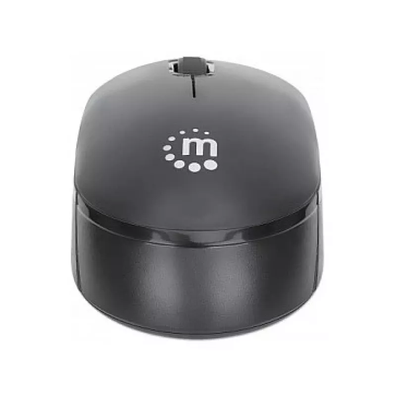 Manhattan Performance III Mysz bezprzewodowa, czarna, 1000dpi, 2.4Ghz (do 10m), USB, Optyczna, Symetryczna, Trzy przyciski z kółkiem przewijania, nano odbiornik USB, bateria AA (nie dołączona), podstawa o niskim tarciu, trzyletnia gwarancja