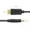 Kabel DisplayPort Unitek Y-C609BK — 3 m, męski-męski, czarny