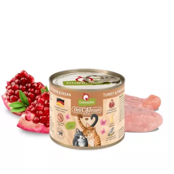 Mokra karma dla kota Fox4Pets GRANATAPET DeliCATessen indyk i bażant, 200 g, kompletna karma mokra, wilgotność 80%
