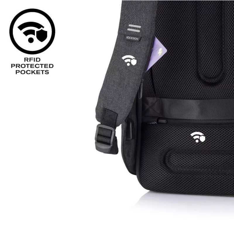 Plecak XDDESIGN Bobby Hero Small, antykradzieżowy, 11,5 L, tablet do 12,9 cala, PET/pianka, czarny