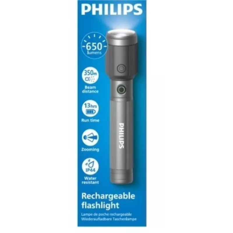 Latarka Philips akumulatorowa USB-C 650 lm, 2000 mAh