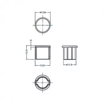 Socket safety cover BNC DeLOCK 64022