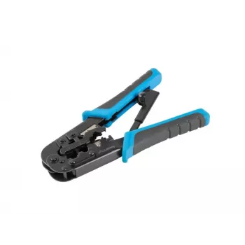 Narzędzie do zaciskania LANBERG NT-0201 do złączy RJ-45, 180 mm, 315 g, czarno-niebieskie