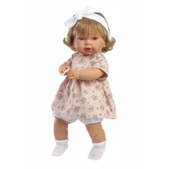 Lalka Llorens Carla 42 cm — płacząca lalka o realistycznych cechach i miękkim ciele