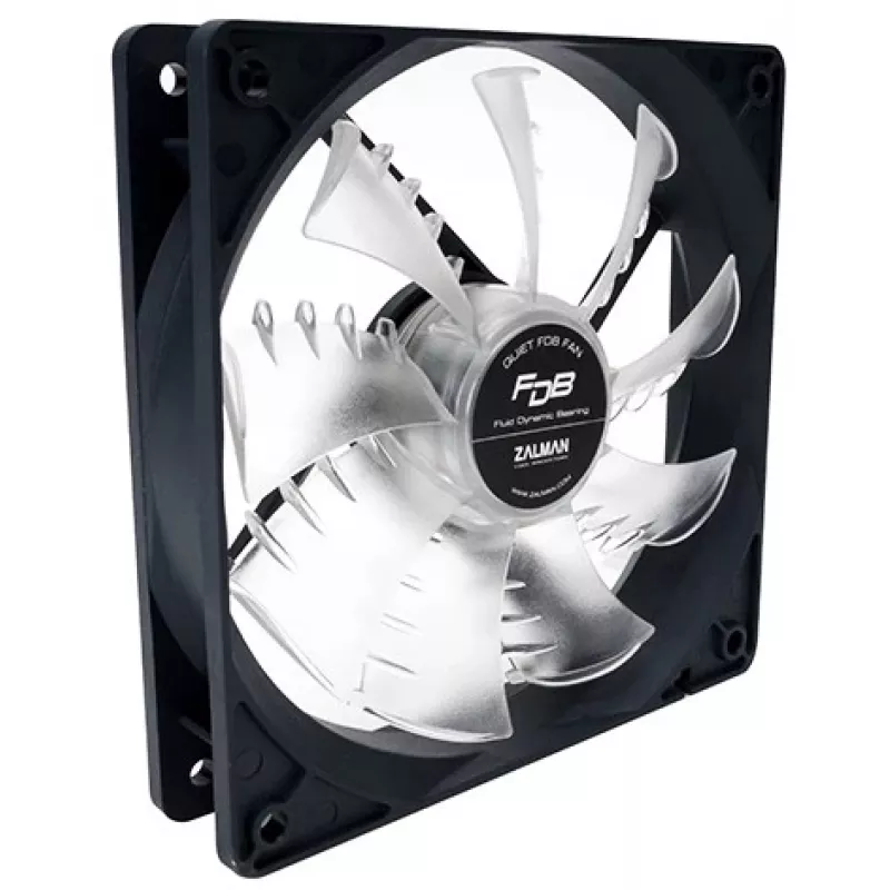 Zalman ZM-F3 FDB(SF) system chłodzenia do komputera Wentylator do obudowy 12 cm Czarny, Transparentny