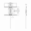 Uchwyt stały Sbox PLB-1246F do telewizora LED 37-70 cali, 50 kg