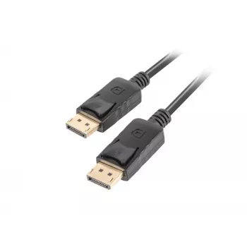 Kabel DisplayPort LANBERG CA-DPDP-10CC-0005-BK 0,5 m, DisplayPort–DisplayPort, czarny