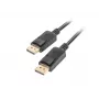 Kabel DisplayPort LANBERG CA-DPDP-10CC-0005-BK 0,5 m, DisplayPort–DisplayPort, czarny