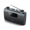 Radio przenośne Muse M-058 R — AM/FM, obrotowa regulacja głośności, zasilanie bateryjne lub sieciowe (230V, 50Hz), czarno-szare