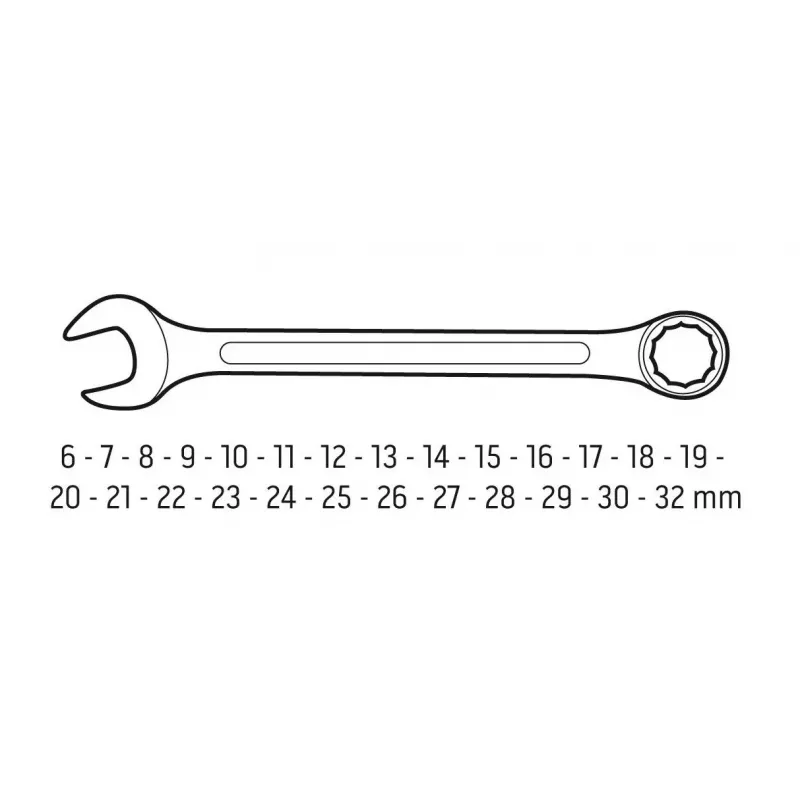 Klucze Neo Tools 6-32 mm, zestaw 26 sztuk