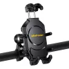 Pasywny uchwyt UleFone Armor Mount Pro do telefonów komórkowych — mocowanie na kierownicę, do rowerów i hulajnóg, czarny