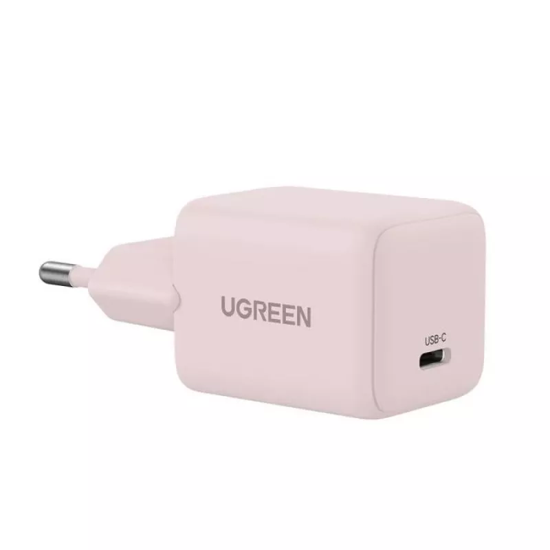 Zasilacz sieciowy UGREEN X512 20W USB-C PD szybkie ładowanie, różowy, wejście 100–240 V, 1× USB-C