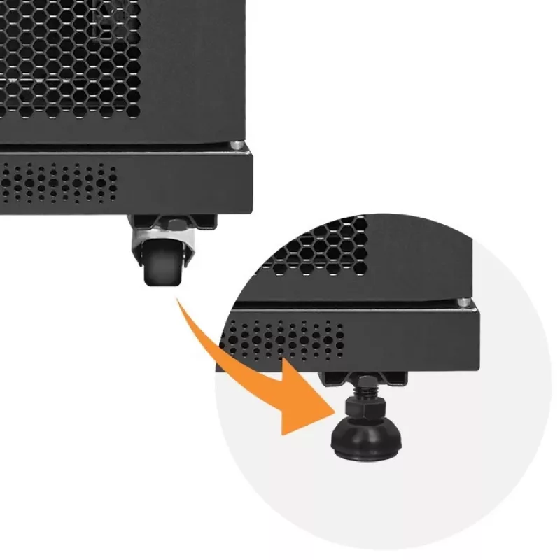 Szafa rack QOLTEC 54518 19 cali 15U — obudowa stalowa 19-calowa