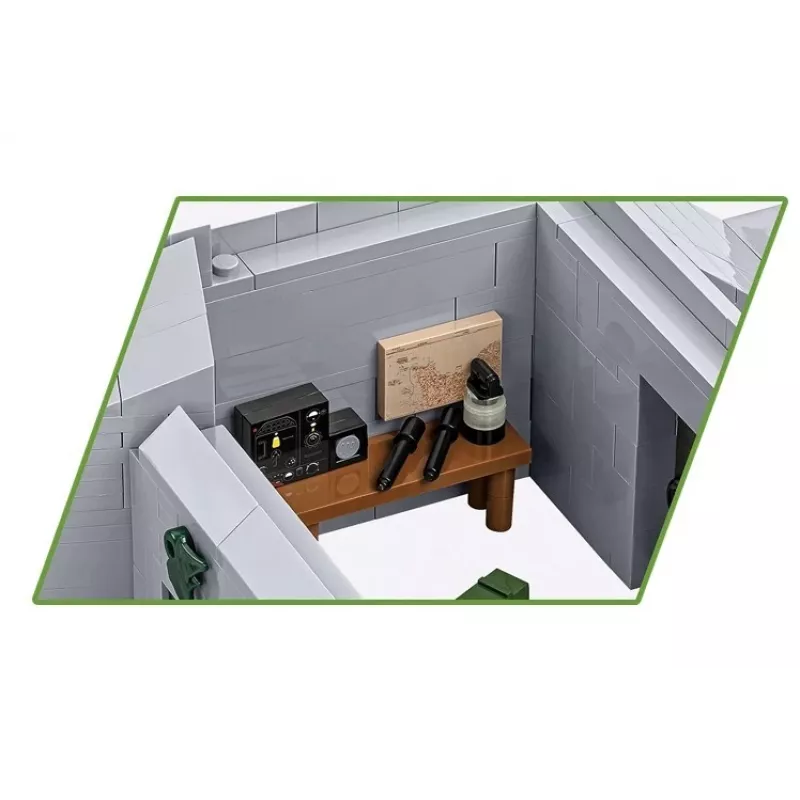 Zestaw konstrukcyjny Cobi German Bunker Regelbau 667/642 model COBI-3136 – szczegółowy zestaw klocków