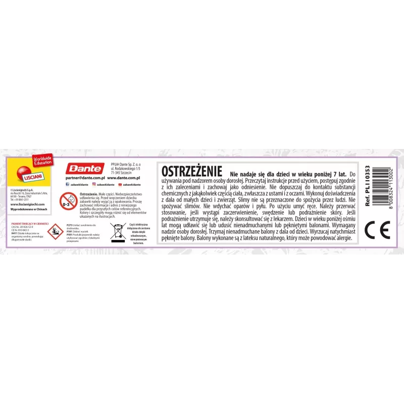 Zestaw Slumi Science - Świecąca piłka antystresowa