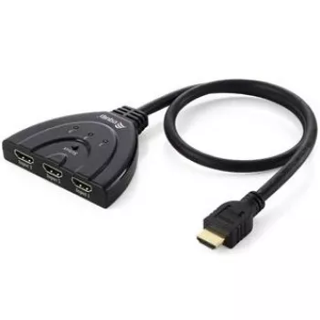 Przełącznik HDMI Equip 3x1, 1920 x 1080 pikseli, Full HD, Czarny