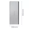 Aluminiowa obudowa QOLTEC 51833 dla dysku M.2 SSD, SATA na USB 3.0, obsługa do 2 TB