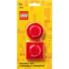 Zestaw magnesów room copenhagen, model 40101730 (czerwony) — dekoracyjne magnesy w stylu LEGO
