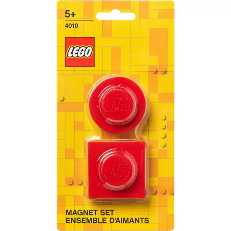 Zestaw magnesów room copenhagen, model 40101730 (czerwony) — dekoracyjne magnesy w stylu LEGO