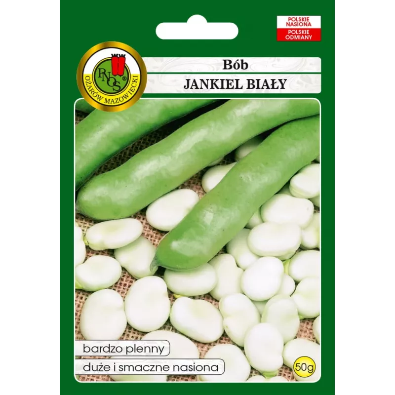 Opakowanie nasion Apte PNOS — Bób Jankiel Biały, 50 g