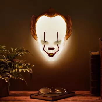 Lampa stołowa Paladone Mask Light PP11207ITV2 Pennywise LED, lampka tematyczna w kształcie maski