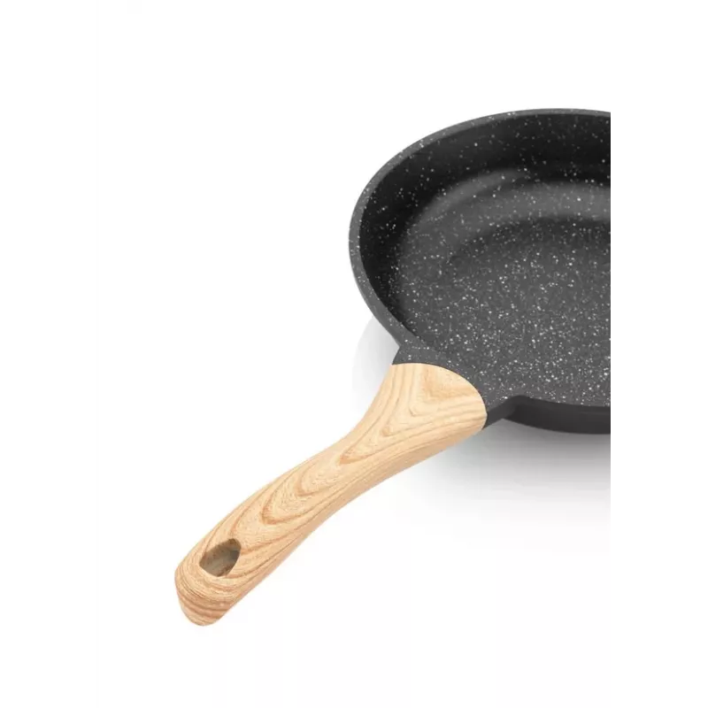 ETA | Patelnia | ETA792990000 TITANIUM II | Uniwersalna | Średnica 24 cm | Elektryczna, indukcyjna, gazowa, ceramiczna | Odpowiednia do płyty indukcyjnej | Uchwyt stały | Czarny