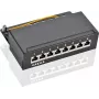 Goobay 62065 - RJ-45 - Cat6a - S/FTP (S-STP) - 22/26 - Czarny - Montaż w szafie rack (62065)