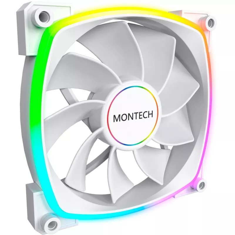 Montech RX140 PWM 140mm ARGB Wentylator obudowy - Biały