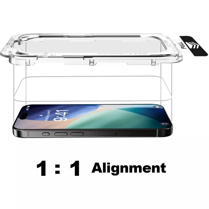 NEVOGLASS, Przezroczysta folia ochronna na ekran, iPhone 17 Air, z aplikacją Easy App