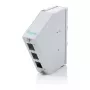 Rozdzielacz światłowodowy do sklejania na szynę DIN DIGITUS DN-96893 — kątowy, 6 SC DX / LC Quad, aluminium, szary