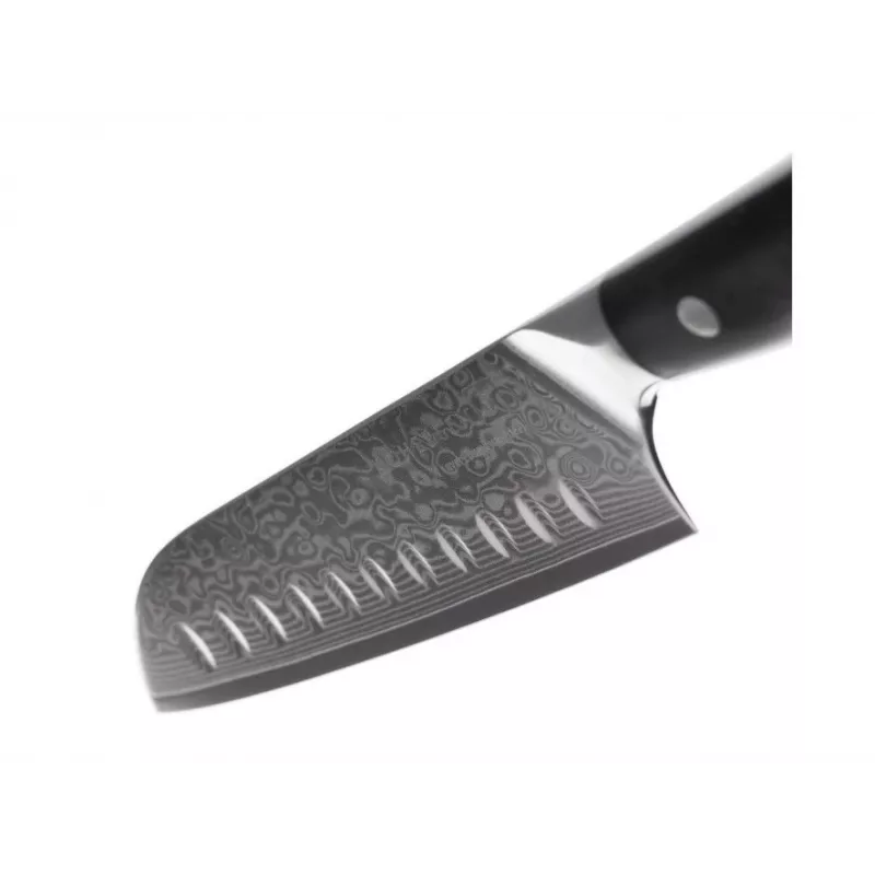 Nóż Santoku Kohersen Elegance Ebony Wood stal damasceńska 12,7 cm