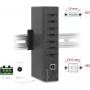 Koncentrator USB DELOCK 60687 — 7 portów USB 2.0 Typ-A z ochroną ESD 15 kV