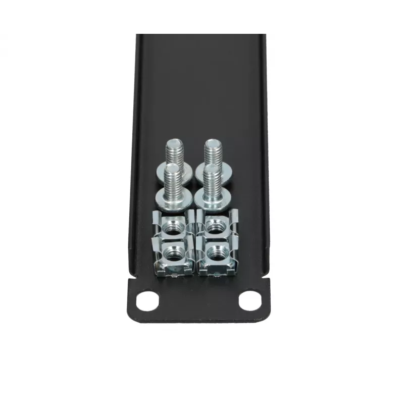 Panel maskujący do szafy rack Extralink Front Blank Panel 1U 19 cali czarny, obudowa stalowa