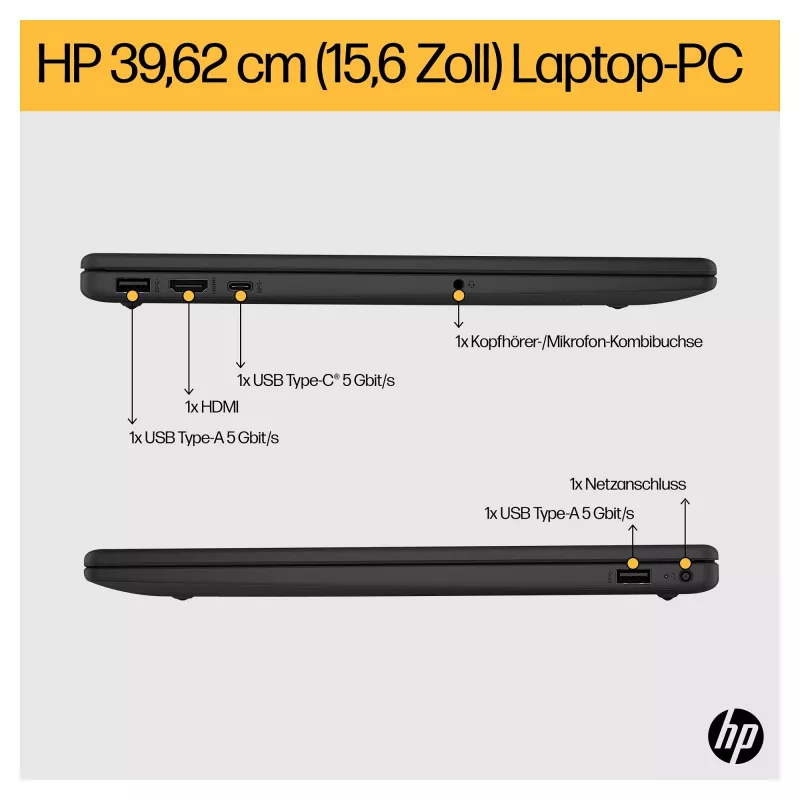 HP 15-fc0676ng 39,6cm (15,6 inch) Notebook - Ryzen 7 - 16GB RAM - 1TB SSD - Srebrny (C94P3EA#ABD)