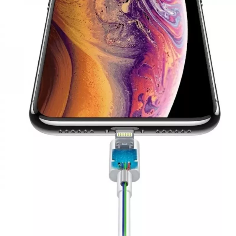 Kabel USB-C do Lightning Devia Smart Series PD 18W — biały, certyfikat MFi