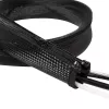 LogiLink Kabelschlauch mit Reißverschluss, 2,0 m, grau aus Polyester, abrieb-, zug- & formbeständgi, schlagfest, - 1 Stück (KAB0074)