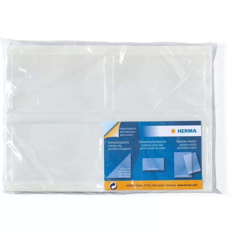 Kieszeń na karty HERMA 1422 przezroczysta 95 x 60 mm