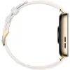 Watch Fit 3 (Solo-B19V), Smartwatch złoty/biały, skórzany pasek w kolorze białym