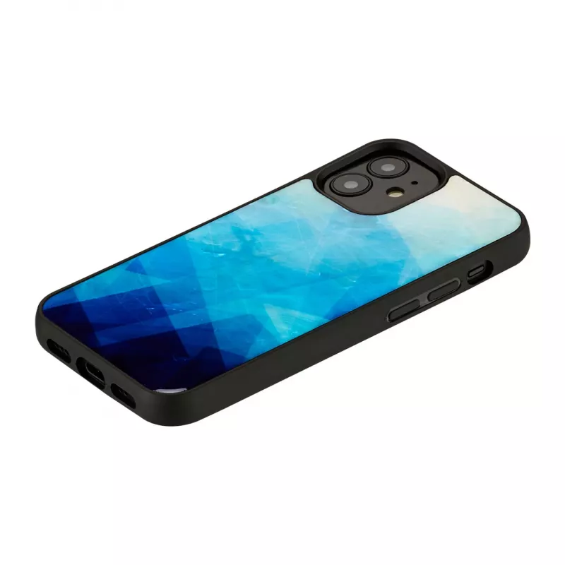 Etui ochronne iKins do Apple iPhone 12 mini — niebieski lake z czarnymi akcentami