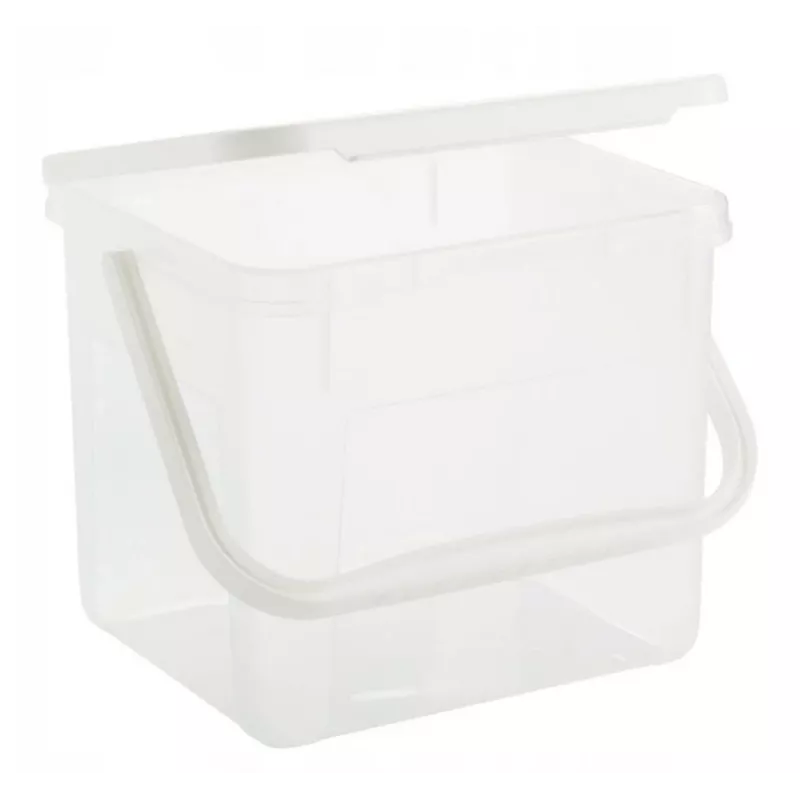 Pojemnik na płyny czyszczące Rotho Basic 4,5 L model 1770201100RP, przezroczysty technopolimer z pokrywką i otworem do zawieszania