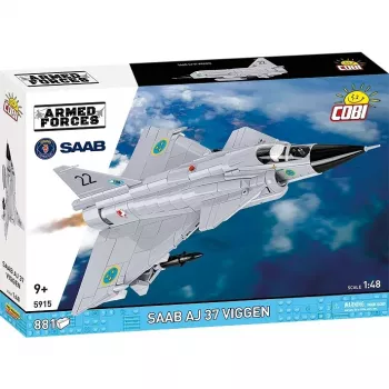 Zestaw konstrukcyjny Cobi Blocks Saab AJ 37 Viggen 881 elementów